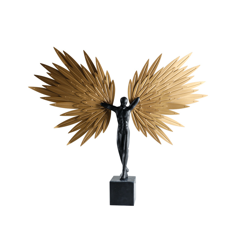 Metal Angel Statue - Summit Home Decoration